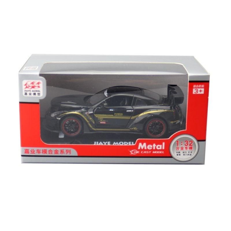Gtr Alloy R35 Car Model 132 With Light Sound Open Doors For Gift Kids