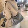 Genuine Leather Underarm Bag Women's Large Capacity Commuter All-in-one Soft Leather Broadband Vintage Casual Shoulder Crossbody Bag