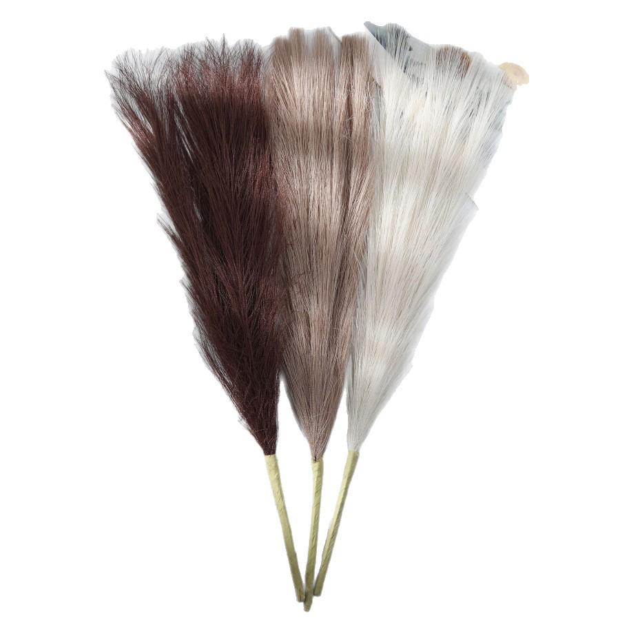 Classic Fireworks Reed Grass Wedding Decoration - 5-Prong Floral Arrangement Fake Flower Ornament