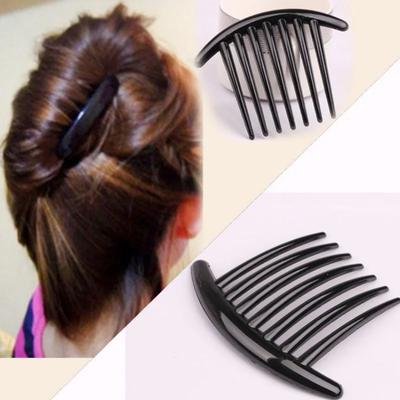 Schwarze Haarnadeln für Mädchen, Haargabel, Frauen, Pferdeschwanz, Haarkämme, Volumeneinsätze, Haarspange, Haar-Styling-Tool, Bouffant-Haar-Zubehör