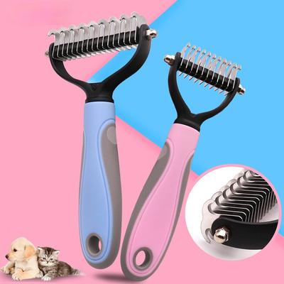 Professionele Kattenhaarverwijderaar Kam Borstel Hond Verzorging Verharen Puppy Trimmer Vacht Ontklitten Ontwollen Knoopknipper