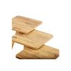 Triple Nesting Coffee Table Wooden Legs Square Design Pine Pattern
