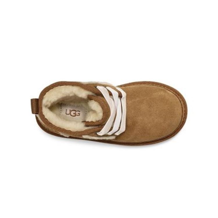 UGG Neumel II Fleece Lined Zipper Snow Boots Kids Boots Brown 1104893T-CHE