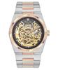 Zeus Skeleton Two Tone Stainless Steel Grey Dial Automatic H118CFRS Men's Watch