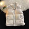 Men's Japanese Retro Stand Collar Cotton Vest - Autumn/Winter Trendy Sleeveless Jacket