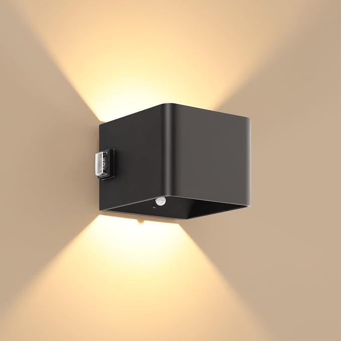 Rechargeable Battery Powered Wall Lamp Motion Sensor LED Night Light Bedroom Corridor Staircase Lighting