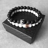 Couple Bracelet Charms Stone Beads Men Jewelry Crown Bracelets For Women Bangles Pulseira Masculina Bileklik Pulseira Feminina