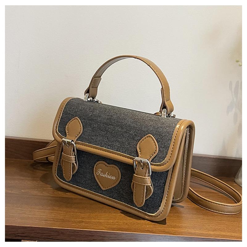 

Джинсовая сумка женская летняя новая модная сумка-мессенджер высококлассная портативная маленькая квадратная сумка чёрный