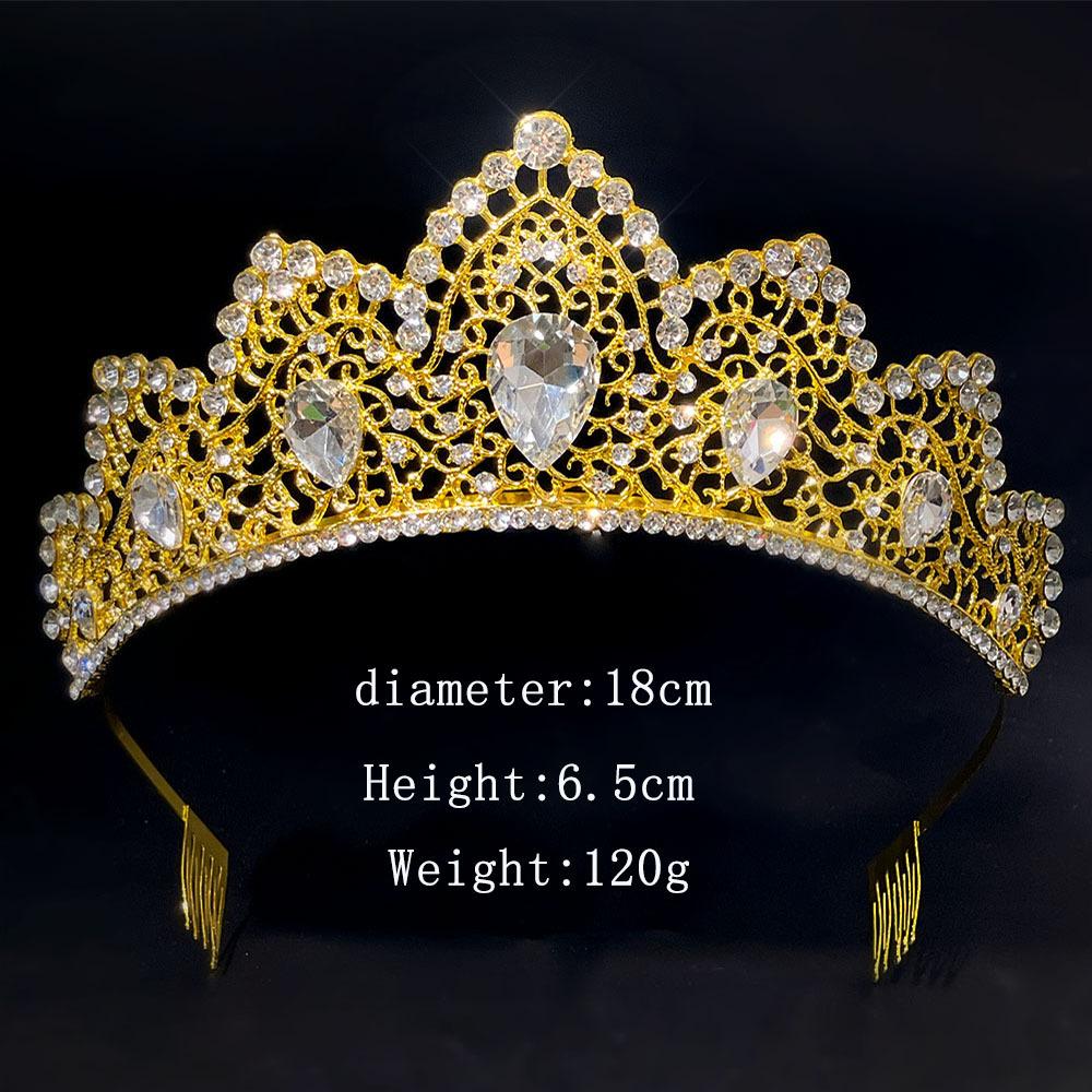 

New Bride s Crown Headwear Wedding Hair Accessory Birthday Crown