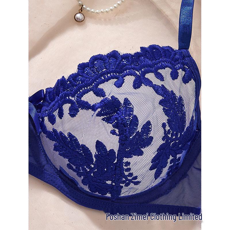 Y Moda Zarif Nakışlı Çiçekli İç Giyim Seti - Zarif İki Parçalı Sütyen Seti