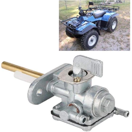 For Suzuki Quadsport Z90 Gas Valve - Qiilu Fuel Switch, Gas Fuel Petcock Valve Switch Fit for Suzuki King Quad 300 1992-2000 Replacement