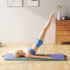 Foldable Gymnastics Mat Four Folding 6 ft Long Green & Purple
