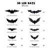 Halloween 3D LED Bat Wall Decals Set (36 Pcs)