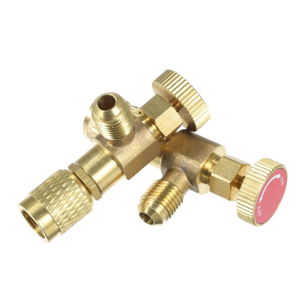 R12 R410 Refrigerant Charging Valve, Conditioning Refrigerant Liquid Valve Copper Control Valves Copper and Valve