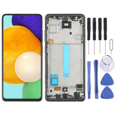 6.33 Inch OLED LCD Screen for Samsung Galaxy A52 5G SM-A526 Digitizer Full Assembly with Frame