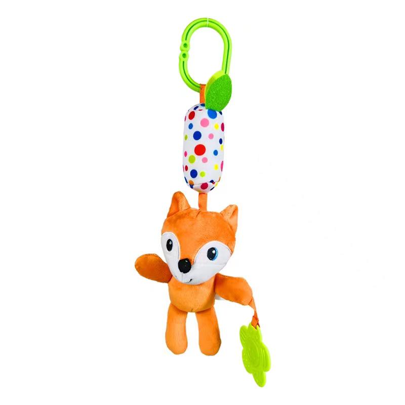 Animal Wind Chime & Teether Pendant for Strollers & Cribs