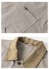 ANGN Unisex Japanese Retro Patchwork Multi-Pocket Workwear Jacket 1569