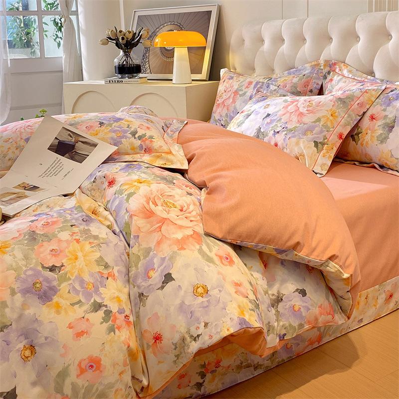 Home Textile Bedding Cotton Pure Cotton4-Pcsquilt Set 3-Pcs Set Winter Class A Maternal And Infant Grade Advanced Sense