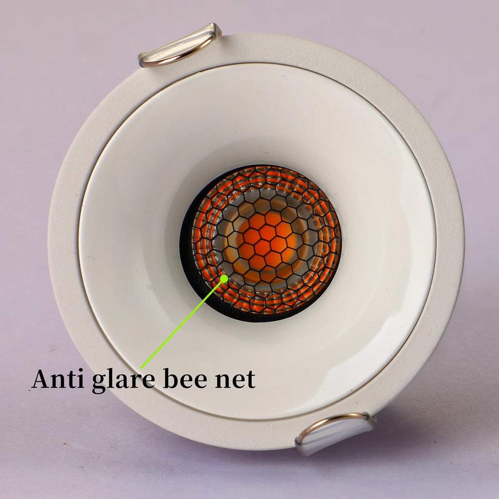 Recessed Anti-glare LED COB Spot Light Dimmable Rose Gold/Silver Aluminum Ceiling Lamp Downlight Home Living Room Bedroom