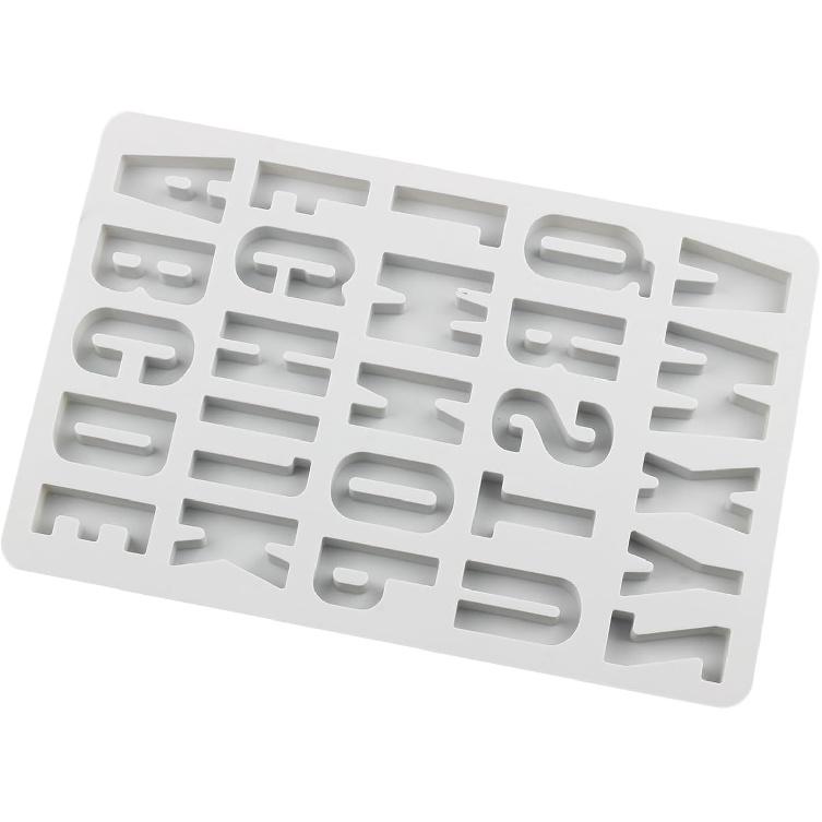 26 Cavity Alphabet Crayon Molds Letter Silicone Candy Mold For Candy