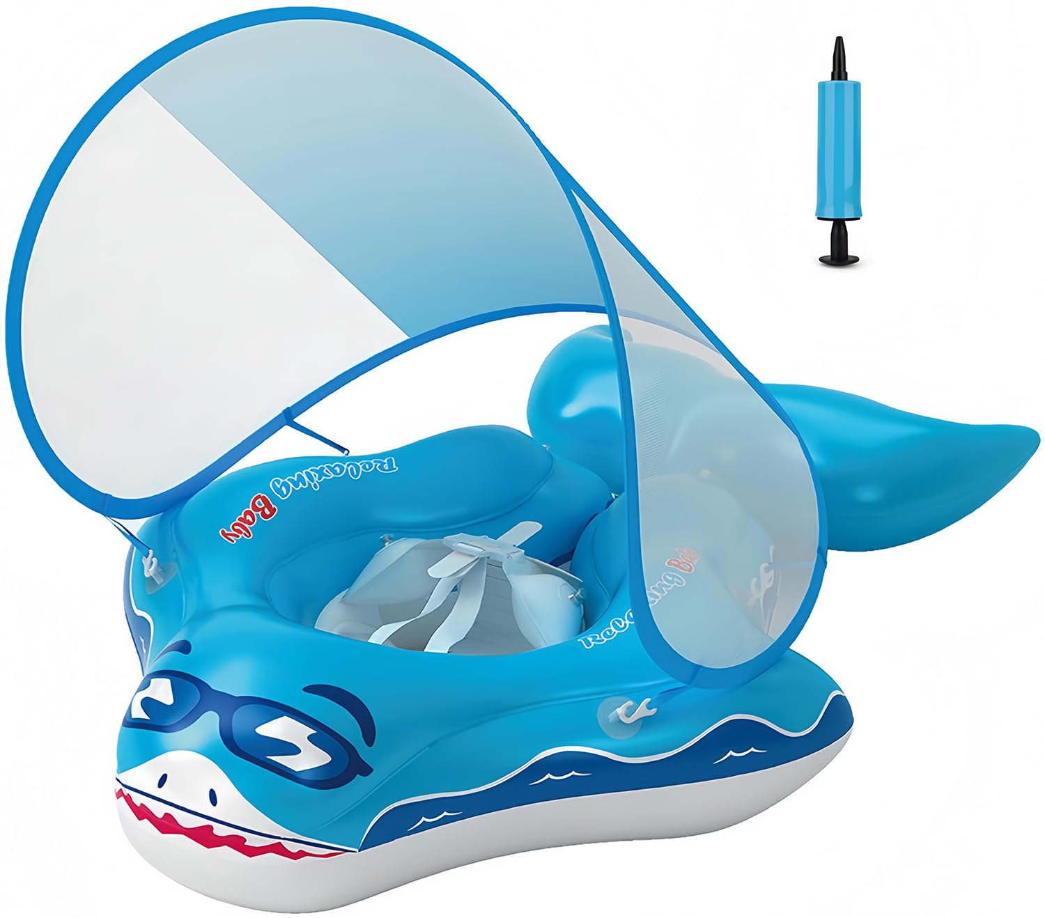 

Детская лодочка с поплавком с ножкой Съемный летний уличный Защита от жары Поплавок, Крыша, Вставка, Защита, SPF50+,