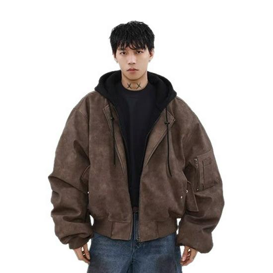 Herren Retro Cropped Jacke 2025 - Herbst Schurken Stil, Cool Cleanfit, Normale Schulter Revers Oberbekleidung