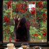 Electrostatic Window Ghost Decal Removable Halloween Bloody Decal  Wall Door
