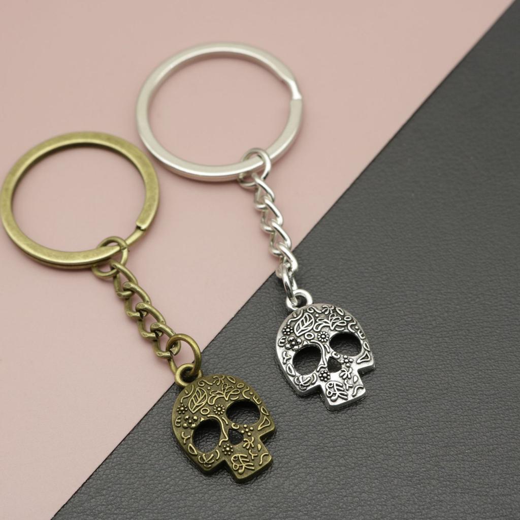Hot Selling Jewelry, Minimalist Skull Keychain Pendant