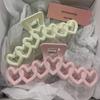 Colorful Love Hair Clip Hollow Shark Clip Personalized Heart Hair Claw  Travel