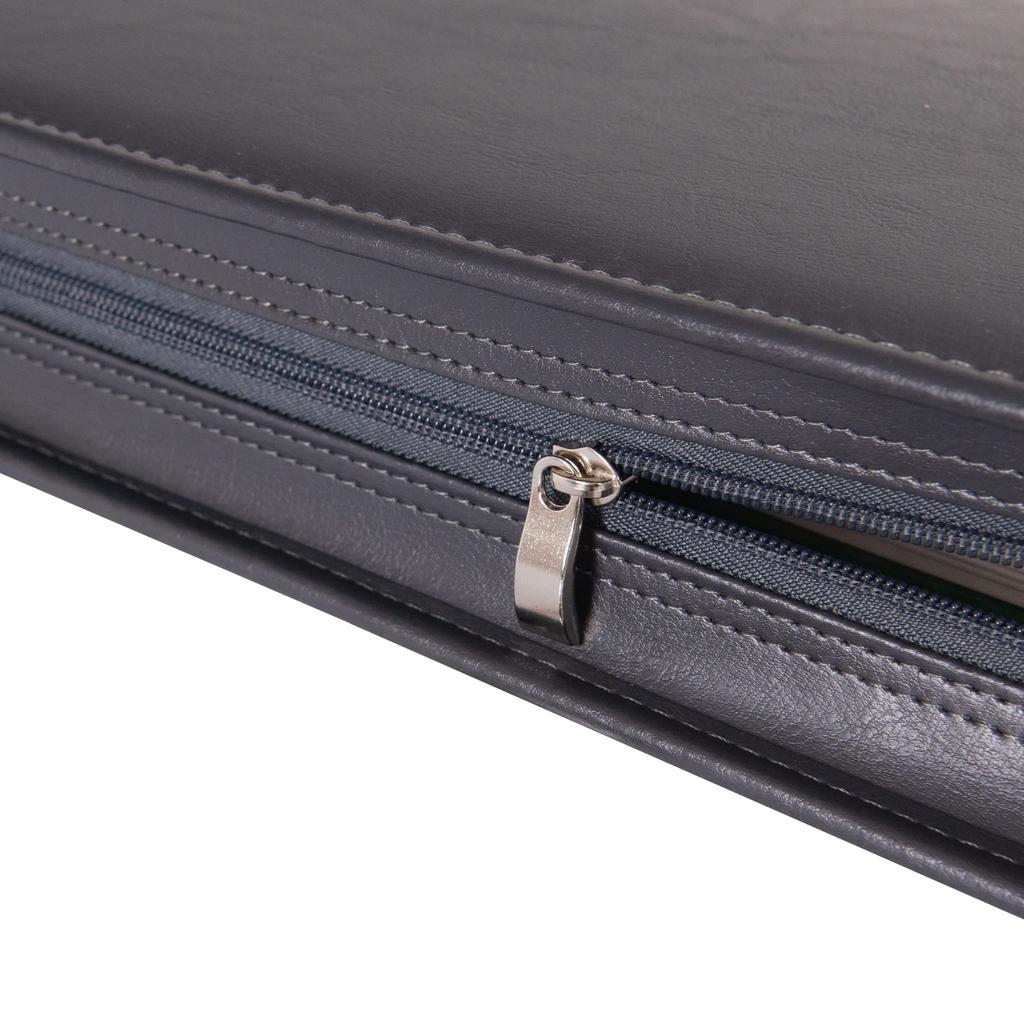 Elegancka aktówka a4 tizano bw05 - biuwar konferencyjny z ringami i klipsem