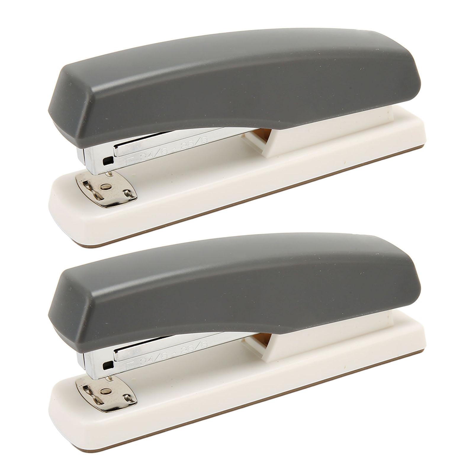 

2PCS Stapler Prevent Slip Portable Stable Ergonomic School Stapler for Students