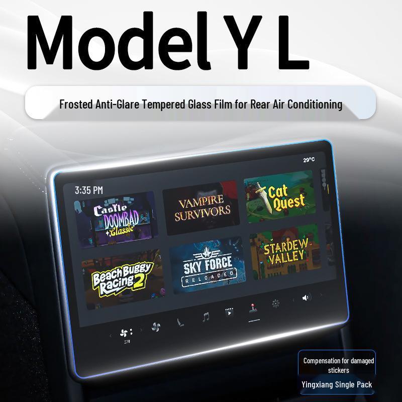 Tesla Model Y 2025 L-Screen Center Console Display Protector