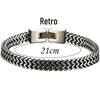 European & American Hip Hop 6MM Dragon Bone Snake Chain Bracelet - Fashionable Titanium Steel