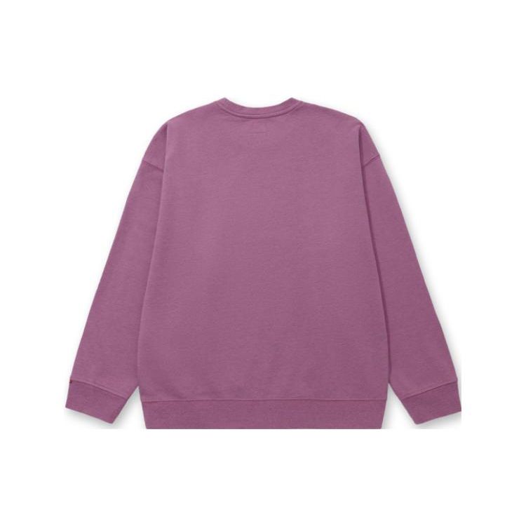 Levis FW22 Solid Logo Crew Neck Long Sleeve Sweatshirt Men sweatshirt Purple A0717-0028
