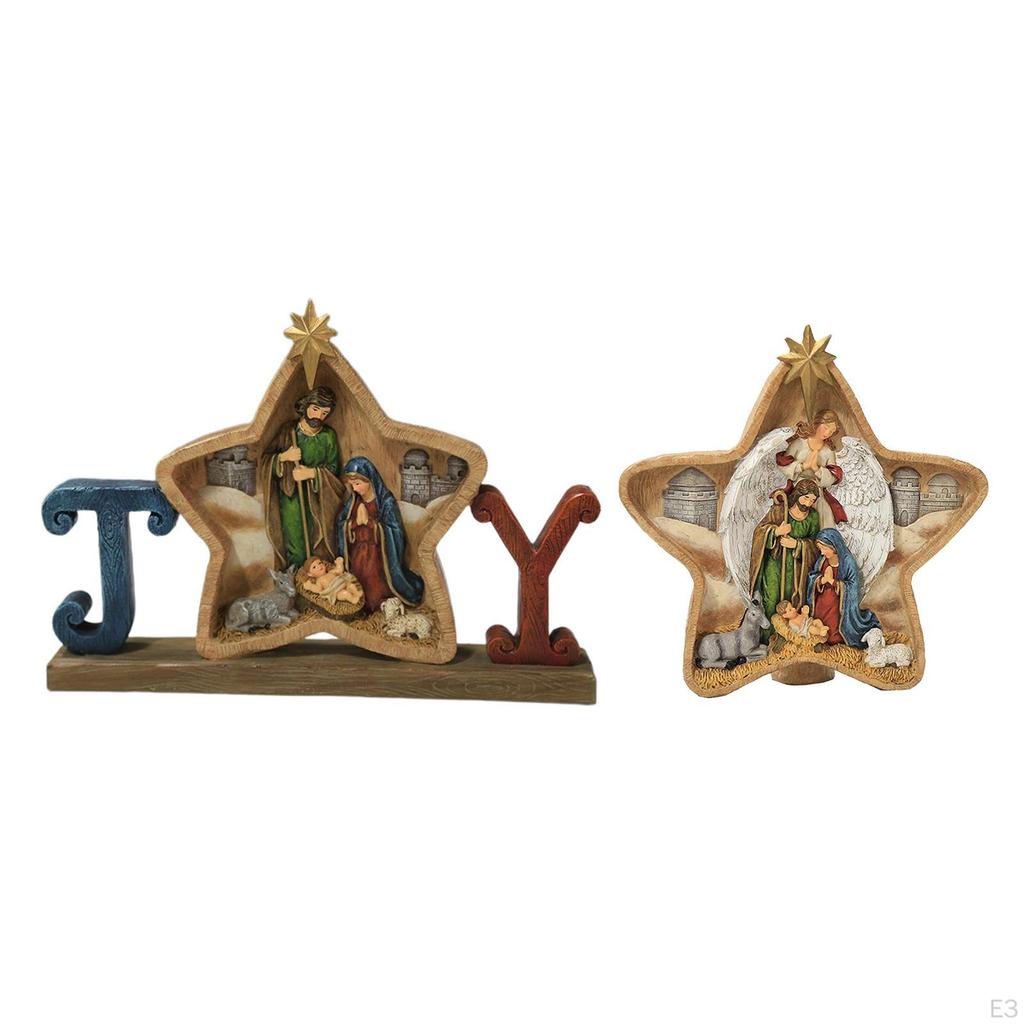 Birth Figurine Shelf, Desk Statue Ornament Decoration