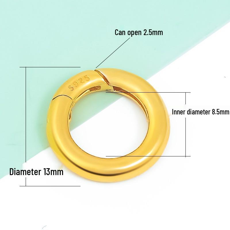 

Ожерелье и браслет из серебра 925 пробы с круглой пряжкой и застежкой из белого золота