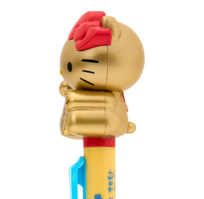 Sanrio Hello Kitty Maneki-Neko Action Ballpoint Pen Gold NEW Sanrio Characters