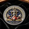 They Stood The Watch Challenge Coin Guardians of Sea Coin, Souvenir Coast Guard Double-sided Engraved Collectible Gift for Navy Veteran Keepsake
