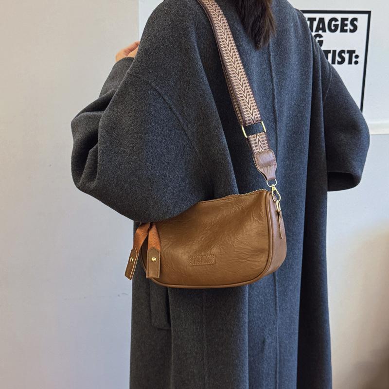 Vintage Small Messenger Bags For Women Simple Pu Leather Ladies Pillow Shoulder Bag Fashion Female Purse Handbags Crossbody Bag