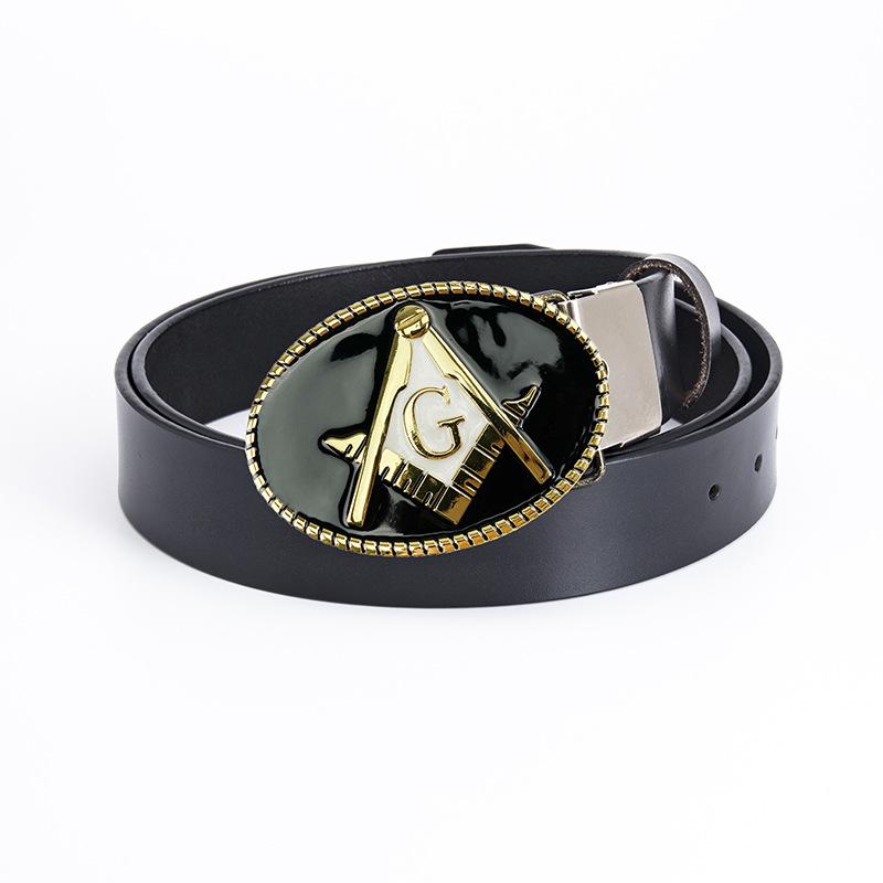 Men's Personalized Belt Fashion Trend Belt Pure Cowhide Belt