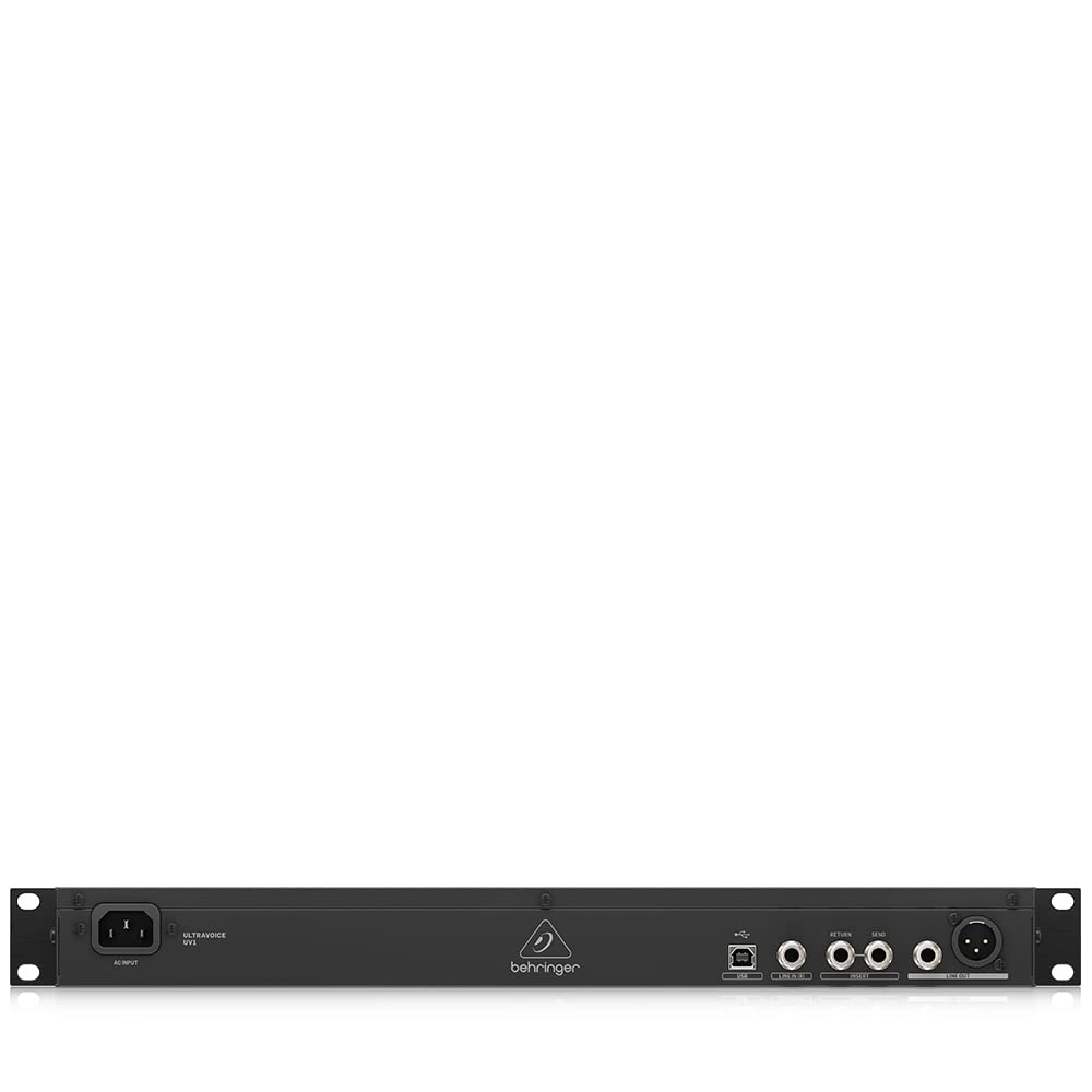 Behringer MIDAS Microphone Preamp Voice Processor 192kHz USB Audio Interface De-esser Compressor Enhancer 1U Size UV1 Red