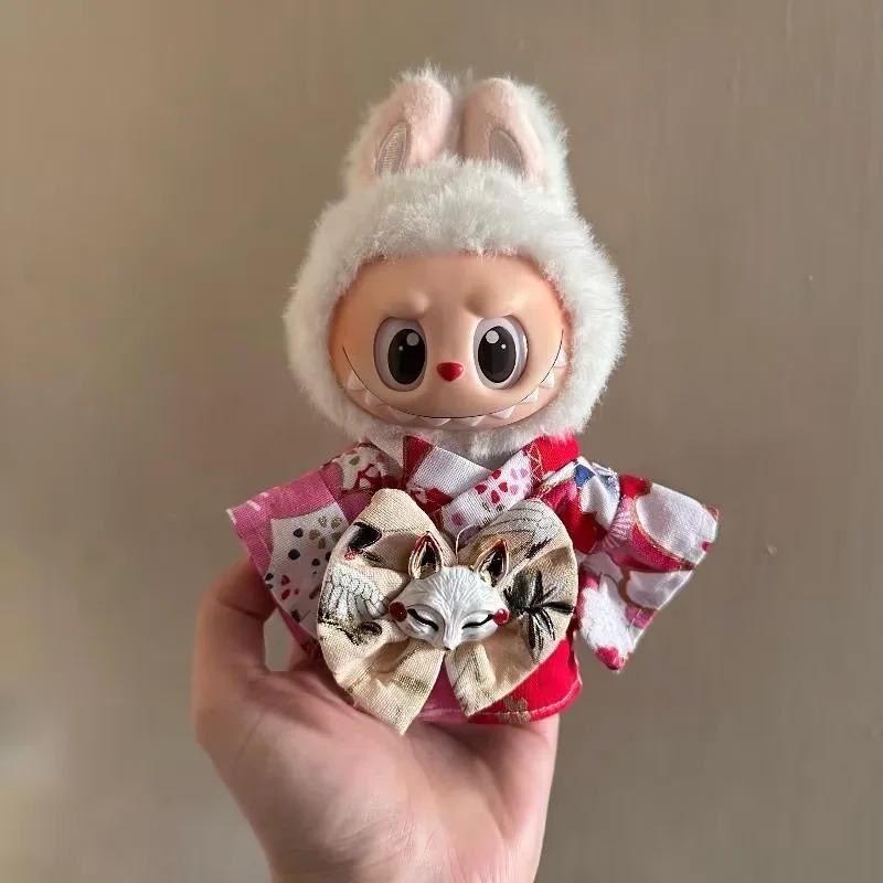 Fashion Clothes Ropa Labubu Clothes Outfit Doll Accessories For 15/17cm Labubu V2 V1 Plush Doll's Suspenders Suit