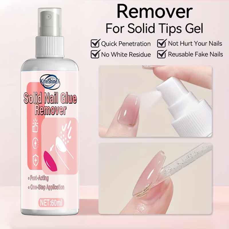 60ml Nail Polish Remover Spray, Gentle Nail Polish Remover for Acrylic and False Nails, 15-Quick Removal, Safe On Natural Nails