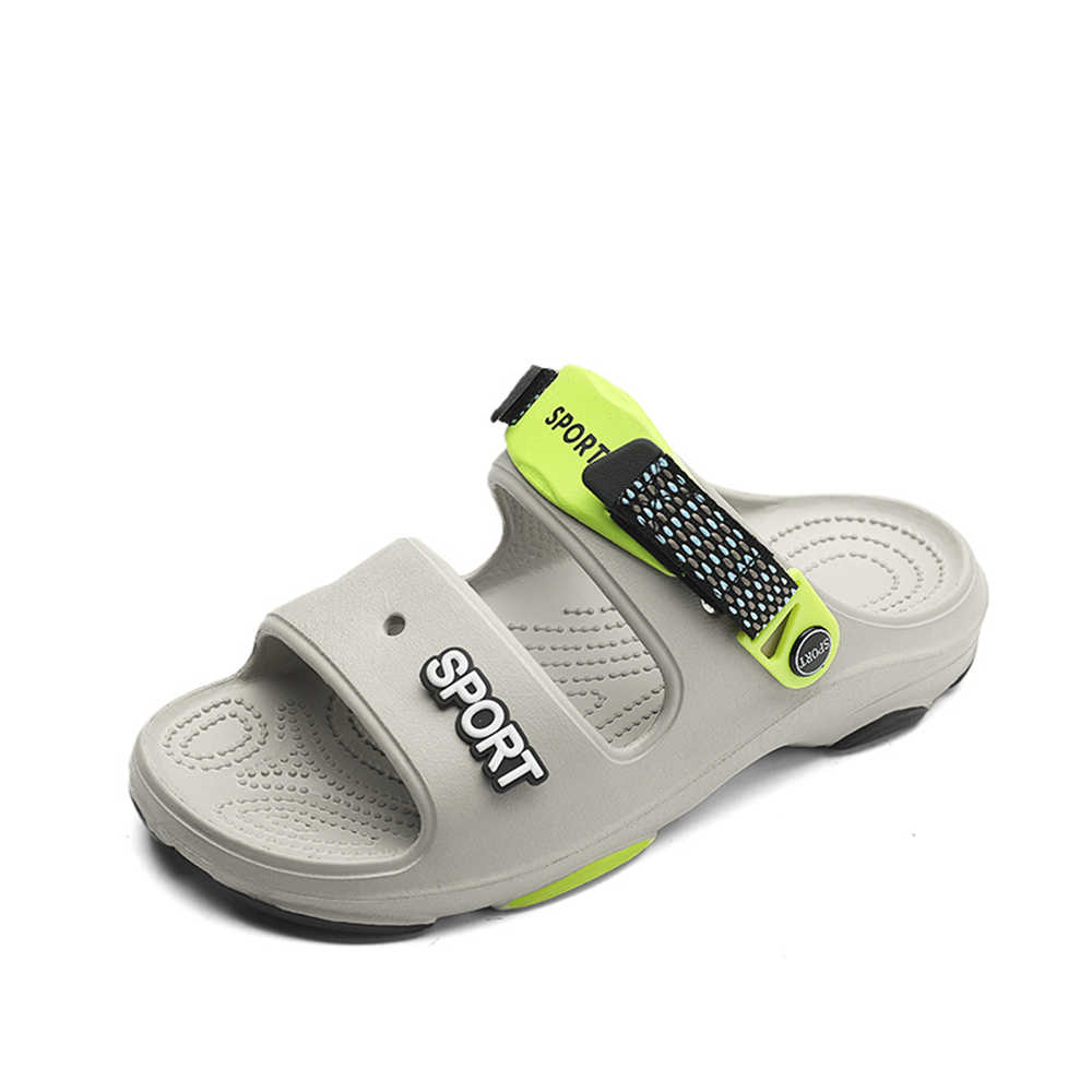 Fashion Beach Bath Slip On Breathable Sneakers For Men White Man Sandal Shoes Men's Slippers Funny Sport High End Trendy On Offer
