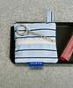 Clote Keyring Pouch - Striped Blue