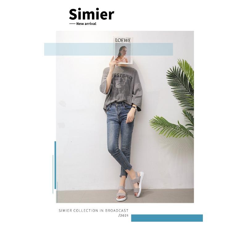 Women S Korean Style Flat Sport Sandals Roman Beach Shoes Summer