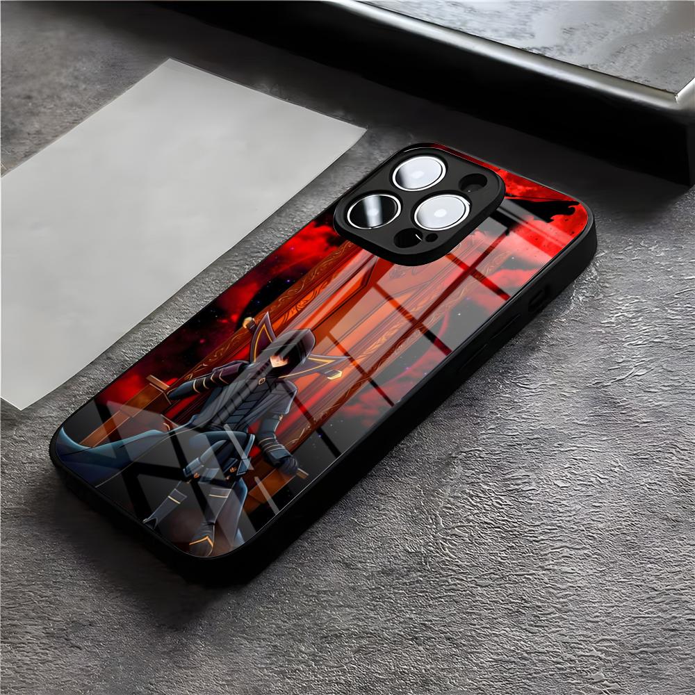 T-The Eminence In S-Shadow Phone Case For IPhone 17 Air 16 E Pro Max 15 14 13 Mini 12 Pro 11 Max Plus Black Glass Cover