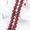 10mm Round Red Jades Chalcedony Loose Beads Natural Stone Women Girls DIY Jaspers Accessories Part for Jewelry Making Design