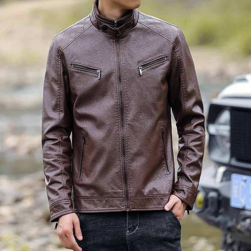 Мужская куртка из искусственной кожи — фото 13