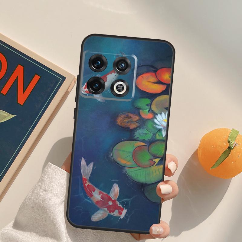 Lotus Flower Case For OnePlus 15 13 12 11 13R 12R 10T 8T 13T OnePlus Nord 5 CE 3 2 4 Lite N20 N30 Cover